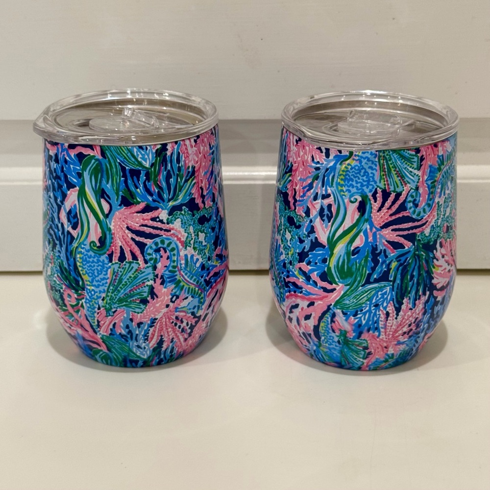 Lilly Pulitzer Shade Seeker 12 Oz Stemless Insulated Tumbler